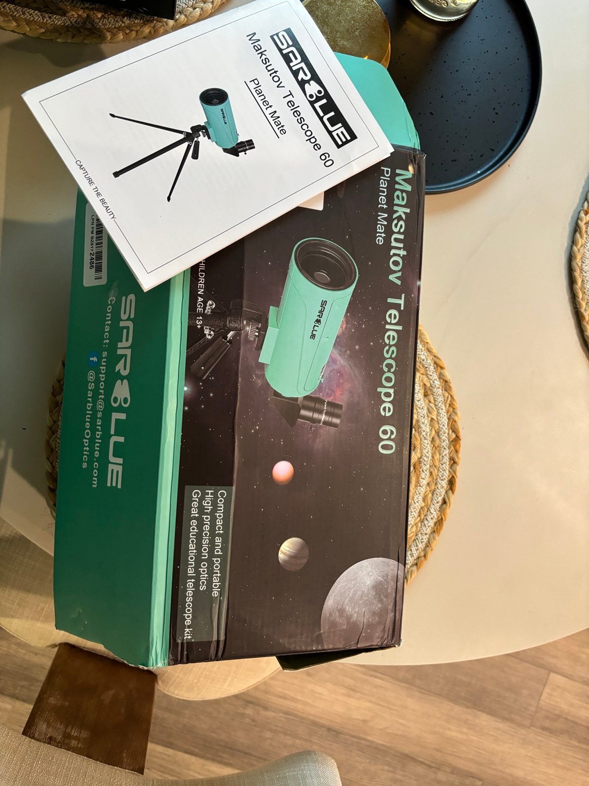 Compact portable travel telescope