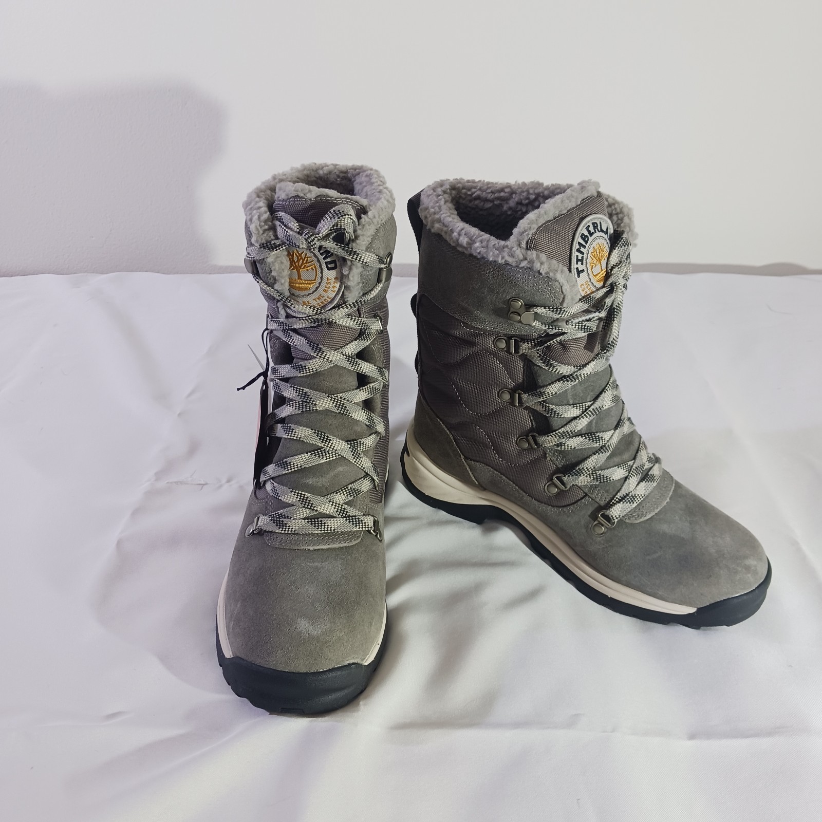 Timberland Snow Boots Women's 9M Chorocua Full Lace Waterproof Grey Leather