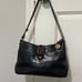 Vintage BRAHMIN BLACK/BROWN LEATHER SHOULDER BAG