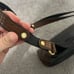 Vintage BRAHMIN BLACK/BROWN LEATHER SHOULDER BAG