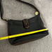 Vintage BRAHMIN BLACK/BROWN LEATHER SHOULDER BAG