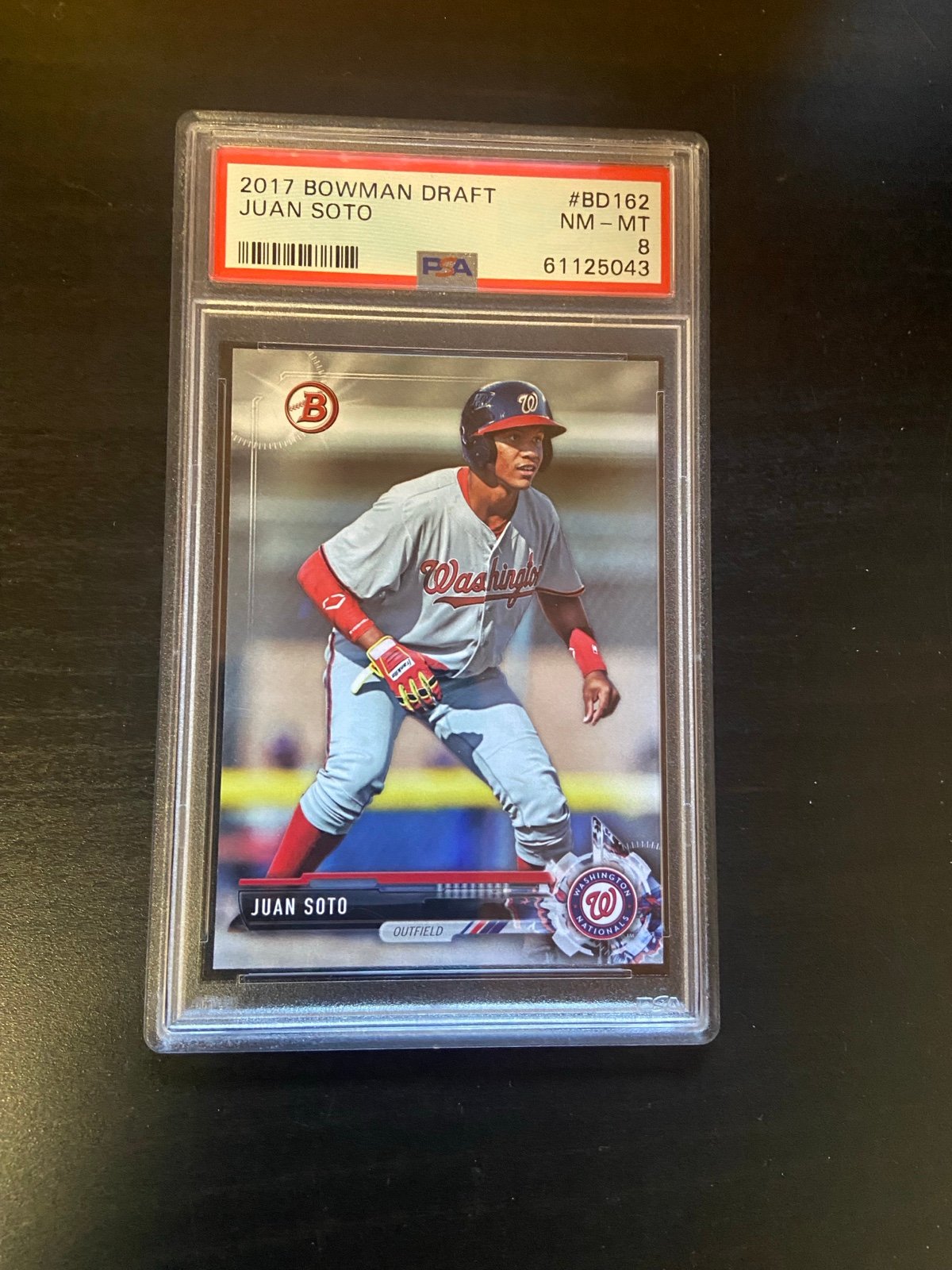 2017 BOWMAN DRAFT #BD162 JUAN SOTO ROOKIE RC PSA-8