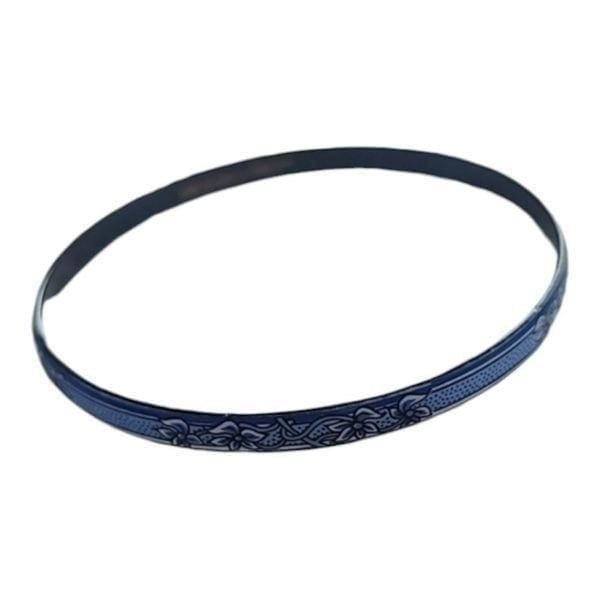 Michaela Frey Bracelet Vintage Enamel Bangle Blue Thin