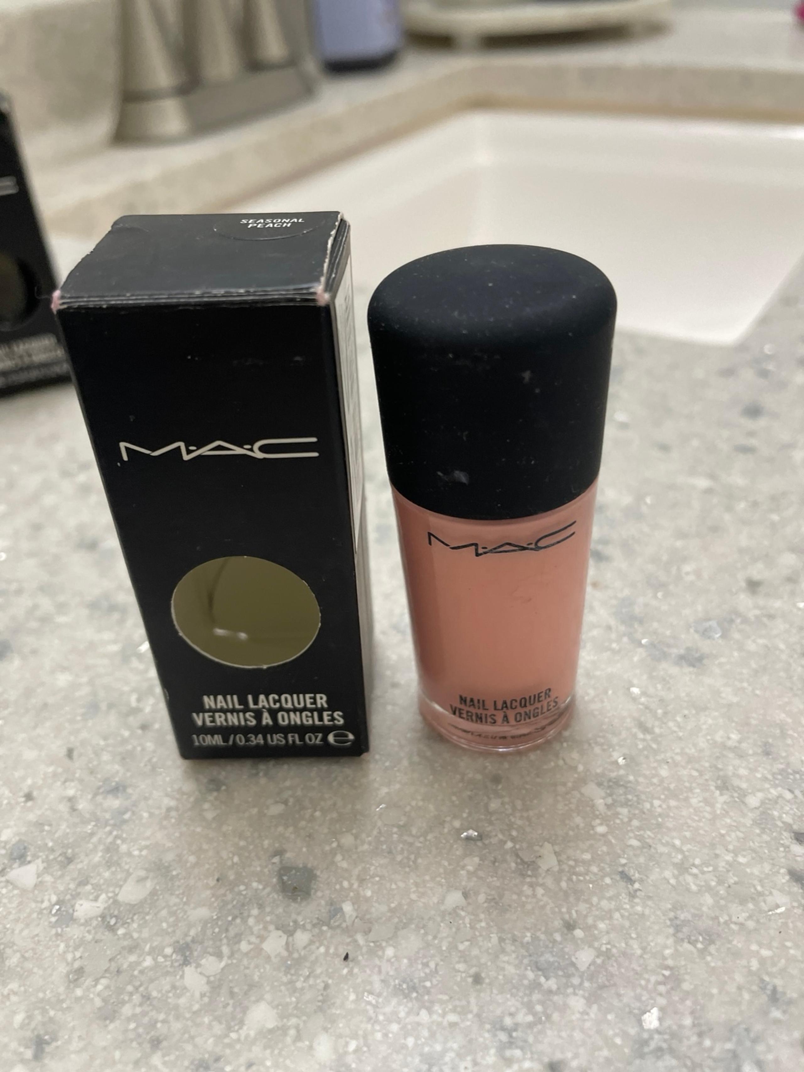 Mac cosmetics nail polish discontinued HTF seasonal peach