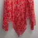 Escada Red & White Silk Handkerchief Skirt Size 10 US/ 40 EU