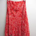 Escada Red & White Silk Handkerchief Skirt Size 10 US/ 40 EU