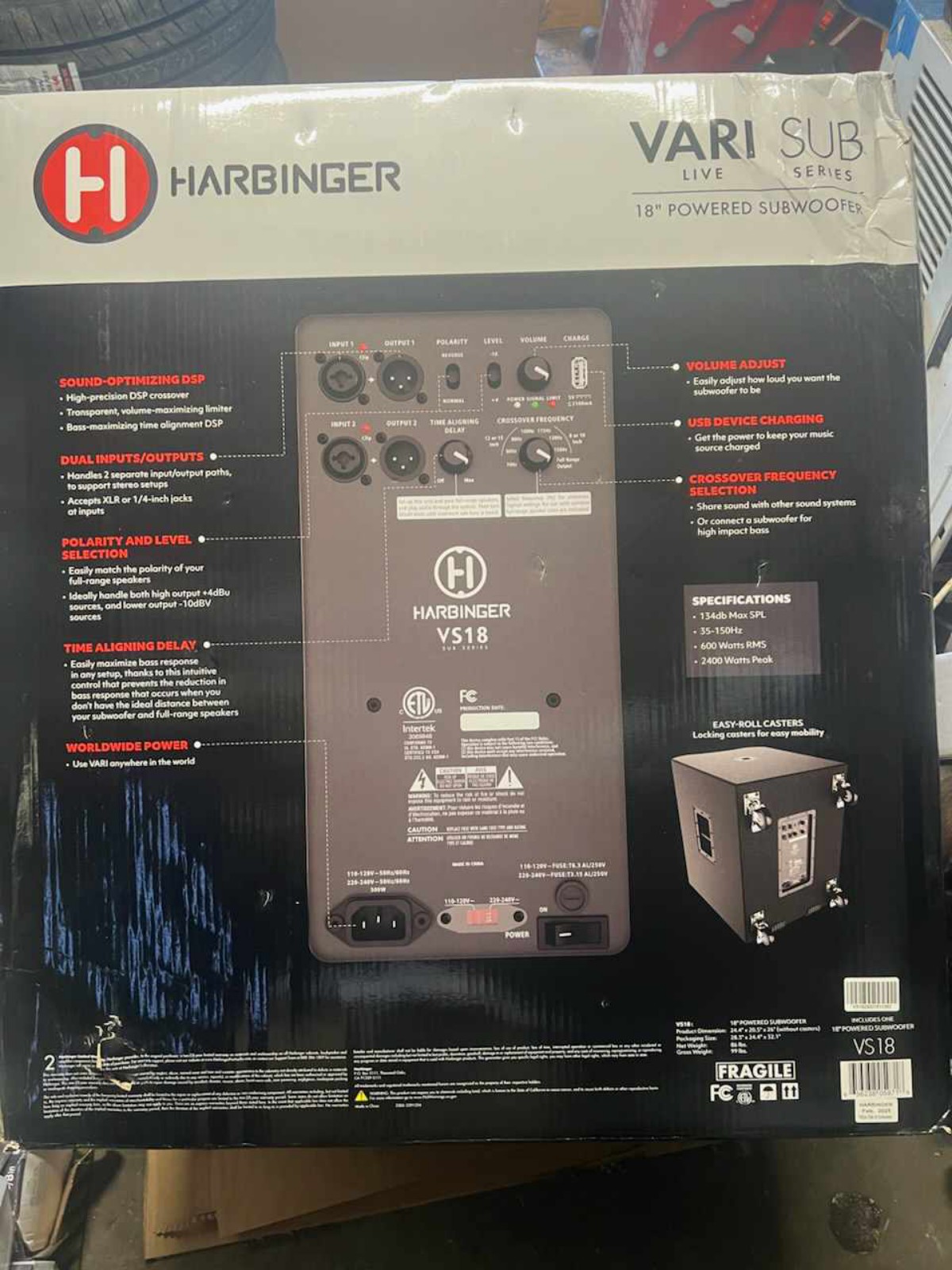 Harbinger VARI live SuB series