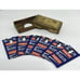 Gillette brass razor case With 6 Marlin blades in box