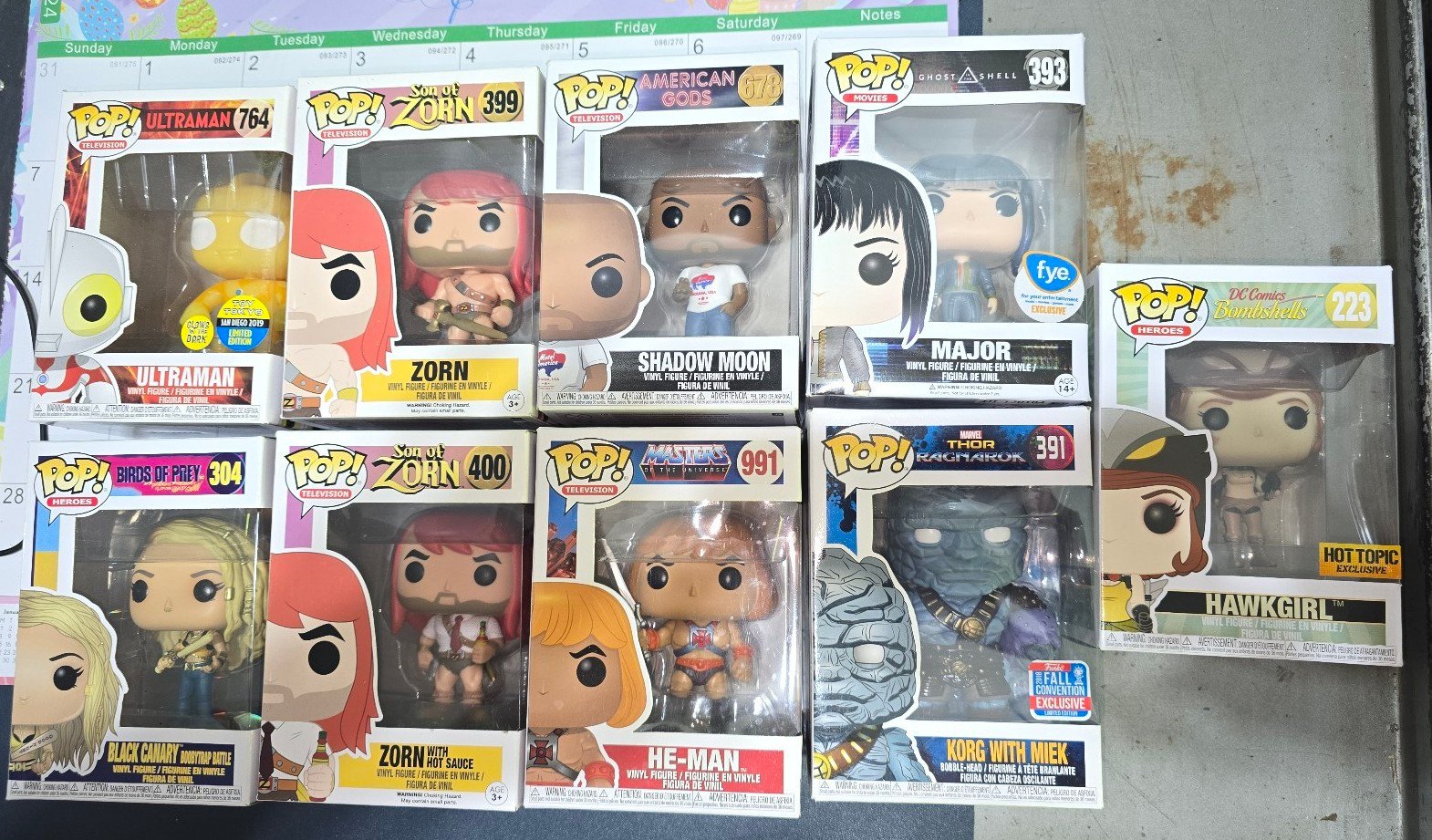 Funko Pop Lot of Hero style pops.