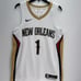 NIKE Basketball Team Jersey New Orleans Dri Fit White Zion Williamson
