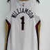 NIKE Basketball Team Jersey New Orleans Dri Fit White Zion Williamson