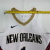 NIKE Basketball Team Jersey New Orleans Dri Fit White Zion Williamson