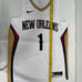 NIKE Basketball Team Jersey New Orleans Dri Fit White Zion Williamson