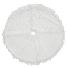 General Store White High Pile Christmas Tree Skirt-NIB