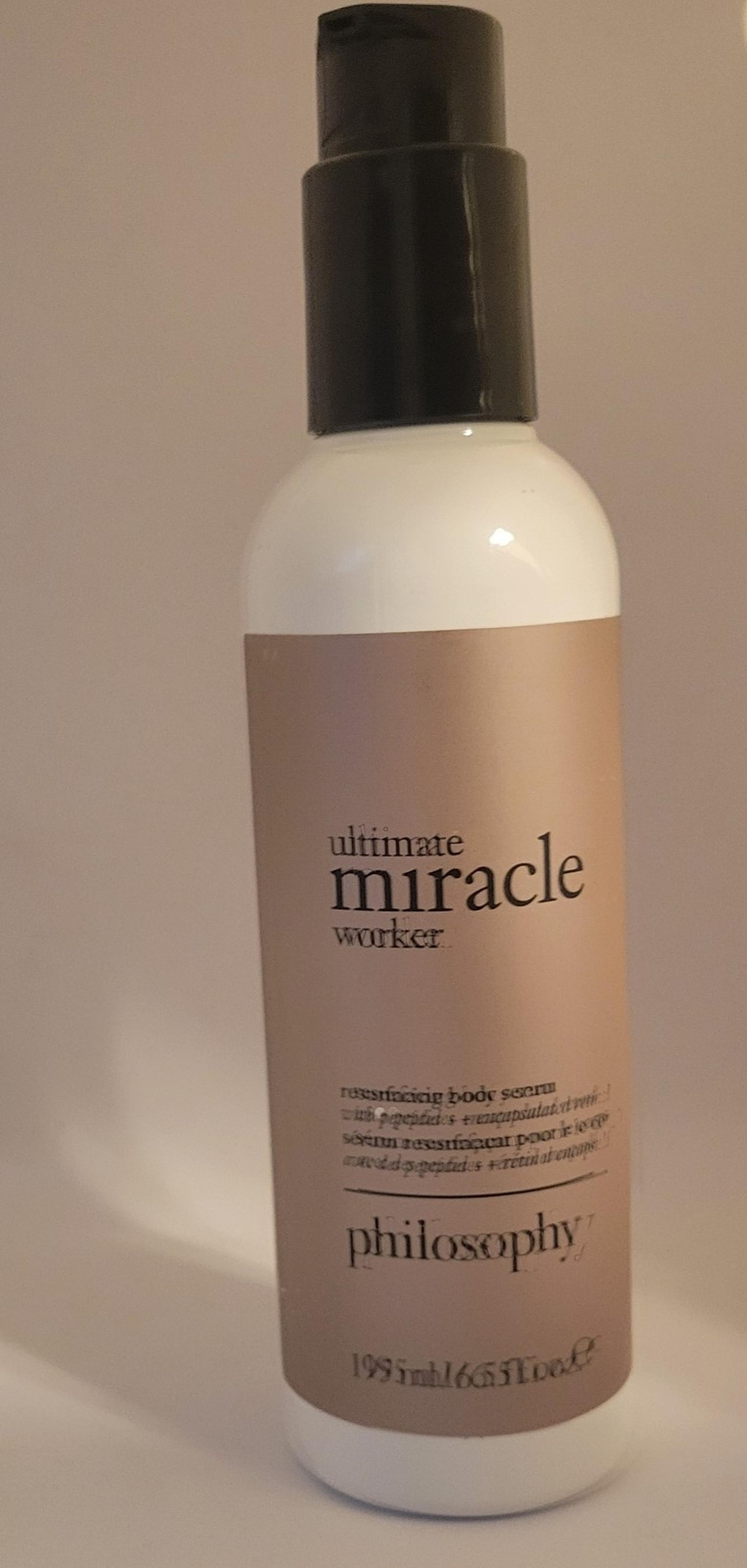 Philosophy - Ultimate Miracle Worker Resurfacing Body Serum-6.5 oz/195 mL. New