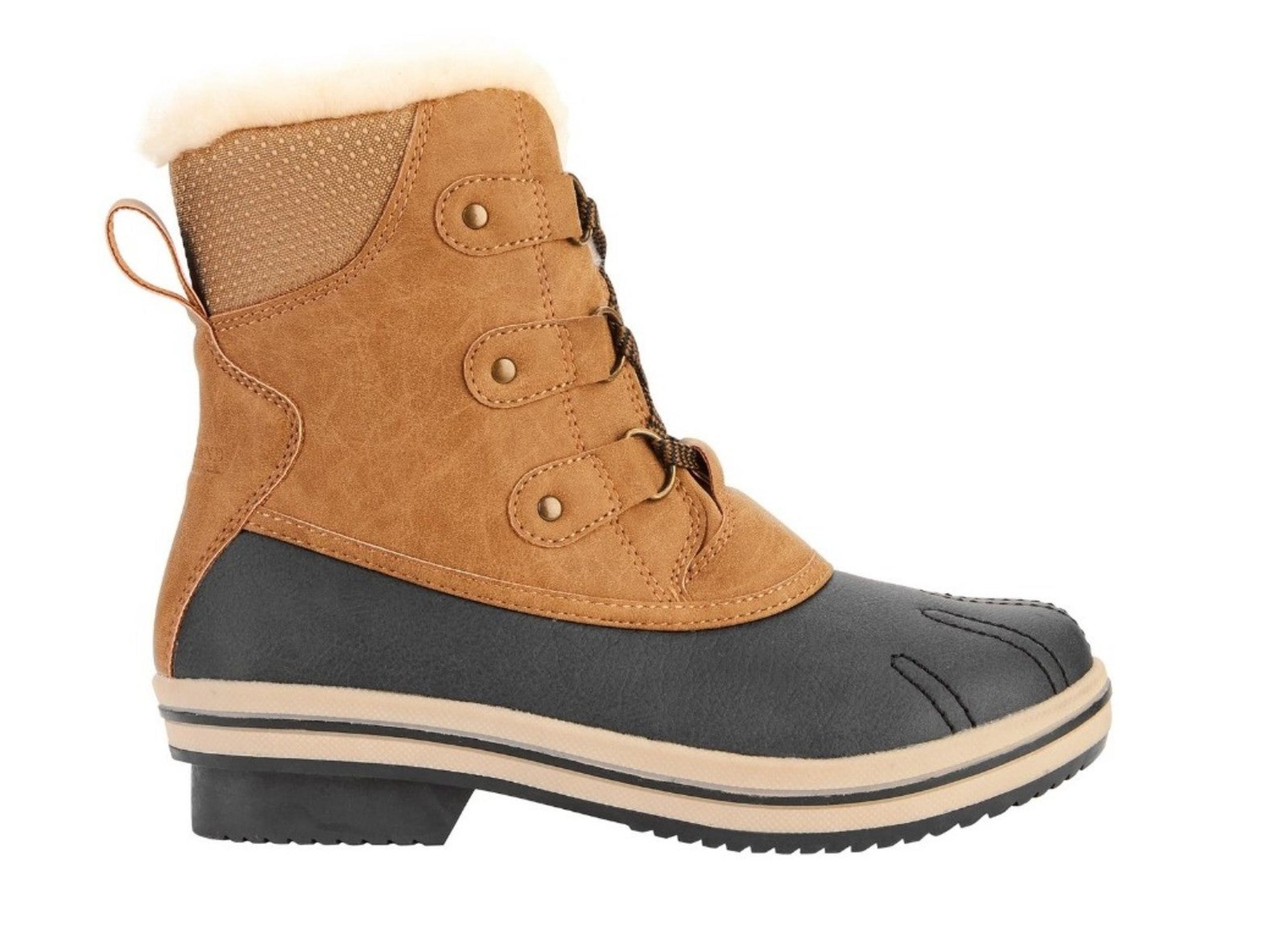 Portland Boot Company Women's Ginger 7" Faux Fur Lined Duck Boot Size 6