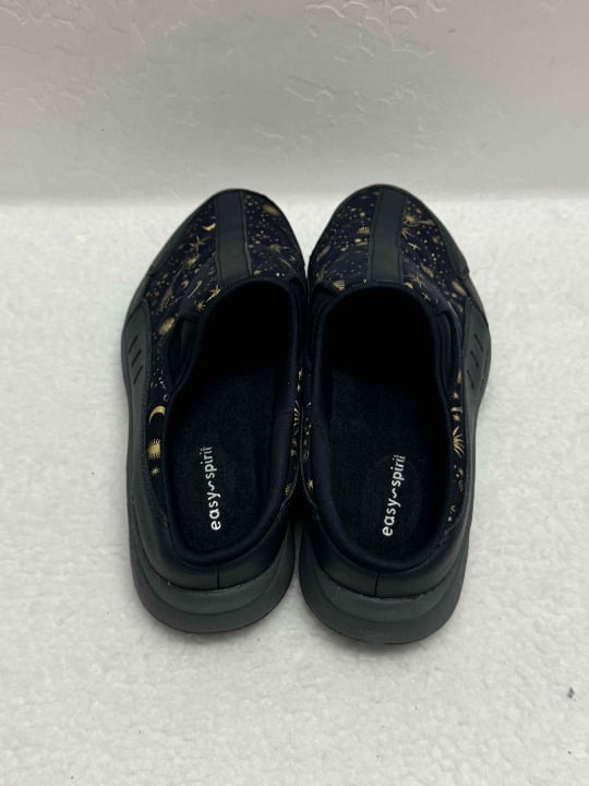Easy Spirit Blue Slip-On Round Toe Patterned Shoes Womens Size 8M
