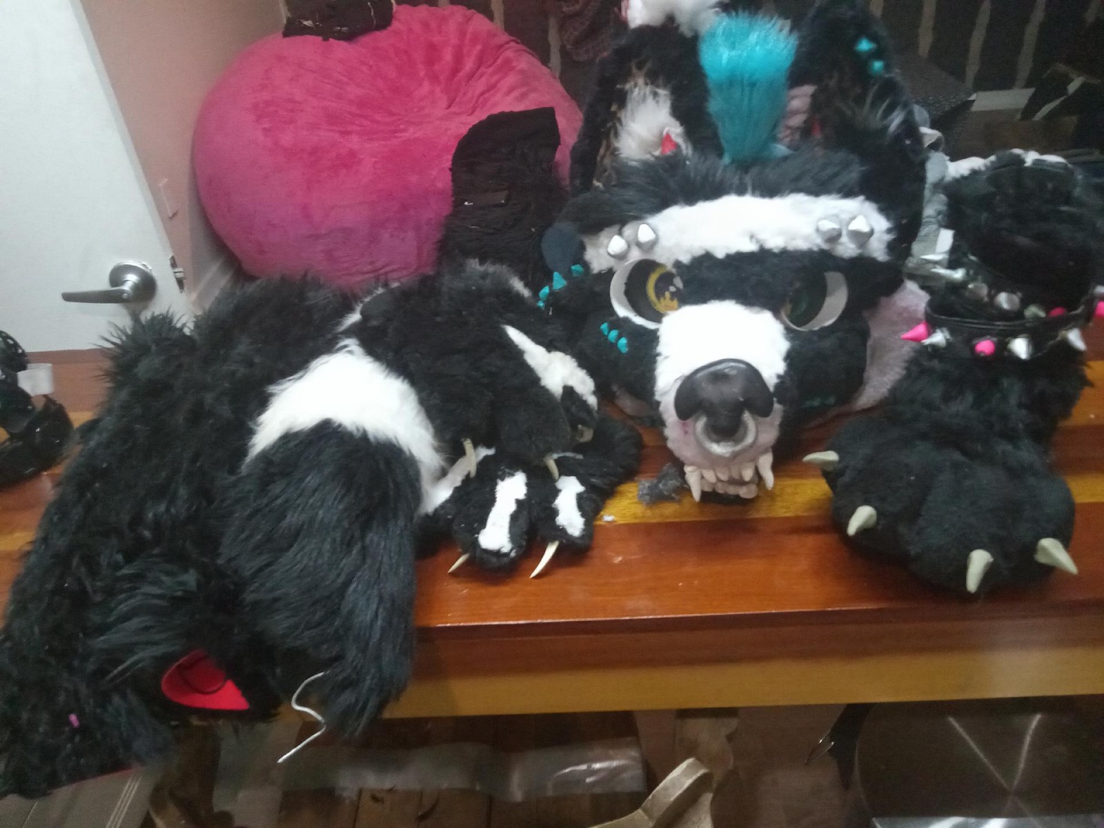 Punk rock fox fursuit