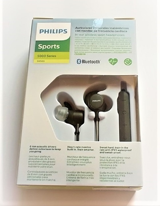 PHILIPS ActionFit SN503 Wireless Earphones IPX5 Waterproof Heart Rate Monitoring
