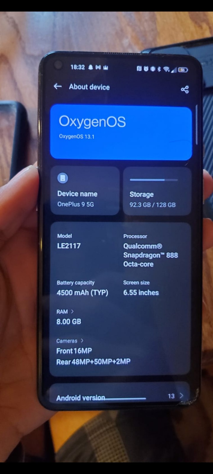 OnePlus 9 Winter Mist 128 GB Unlocked Smartphone