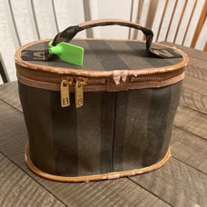 Vintage Fendi Pequin stripe vanity bag