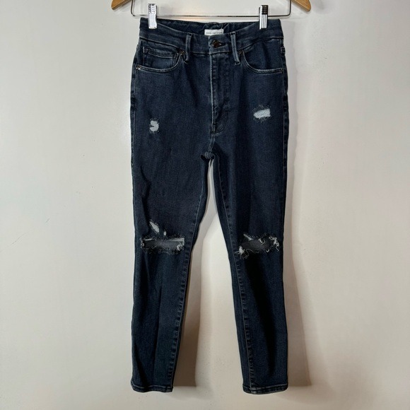 Good American Distressed Skinny Jeans Size 6/12