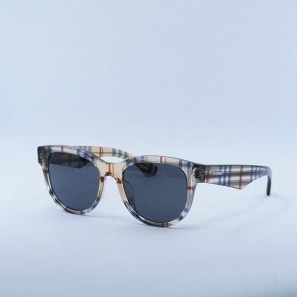 NEW BURBERRY BE4432U 412287 VINTAGE CHECK / DARK GREY SUNGLASSES