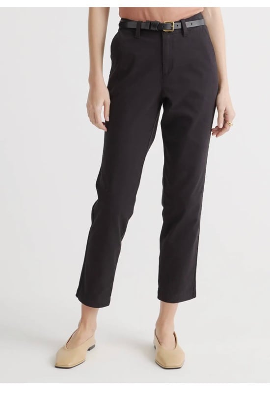 Quince Stretch Cotton Twill Girlfriend Chino Pants sz 27