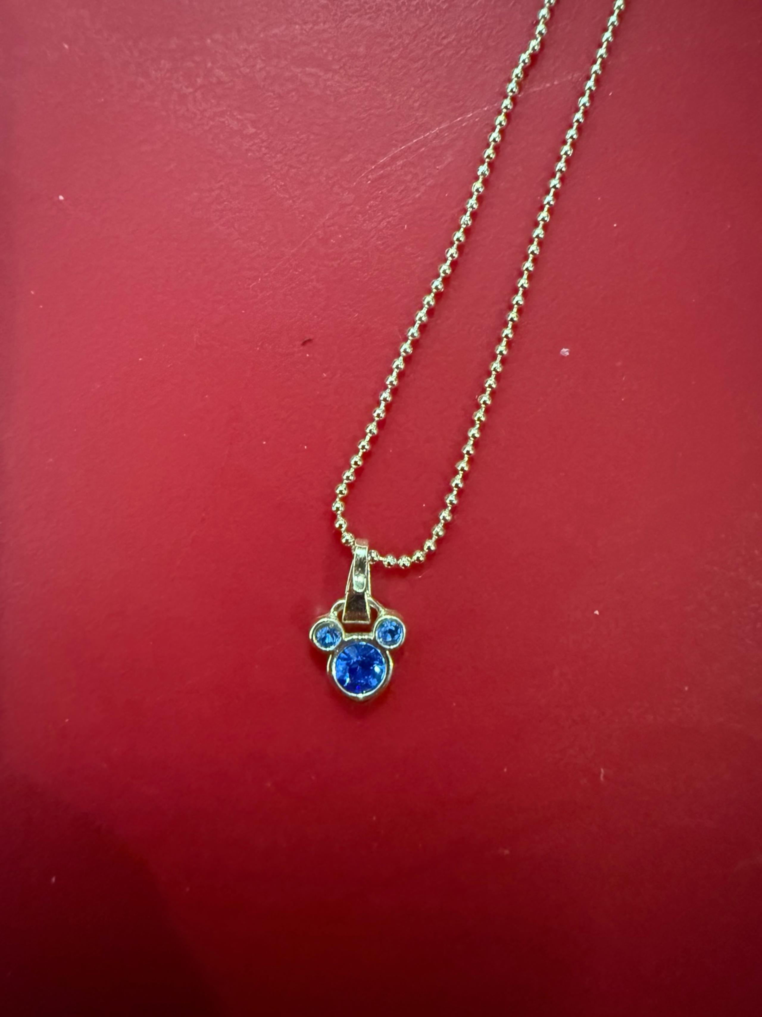 Necklace (Sapphire Disney Mickey Mouse)
