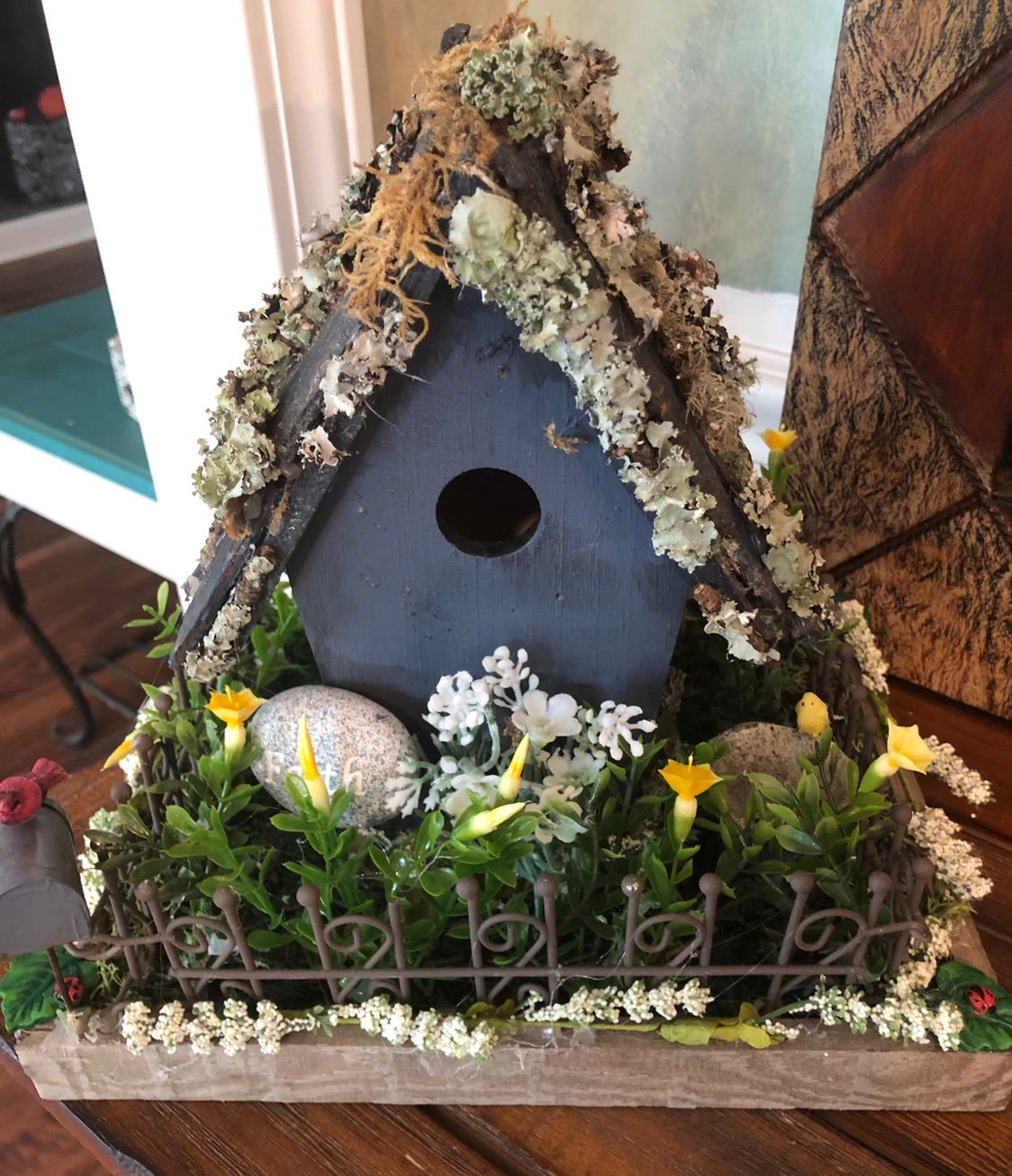 Home made Bird house is not perfect but