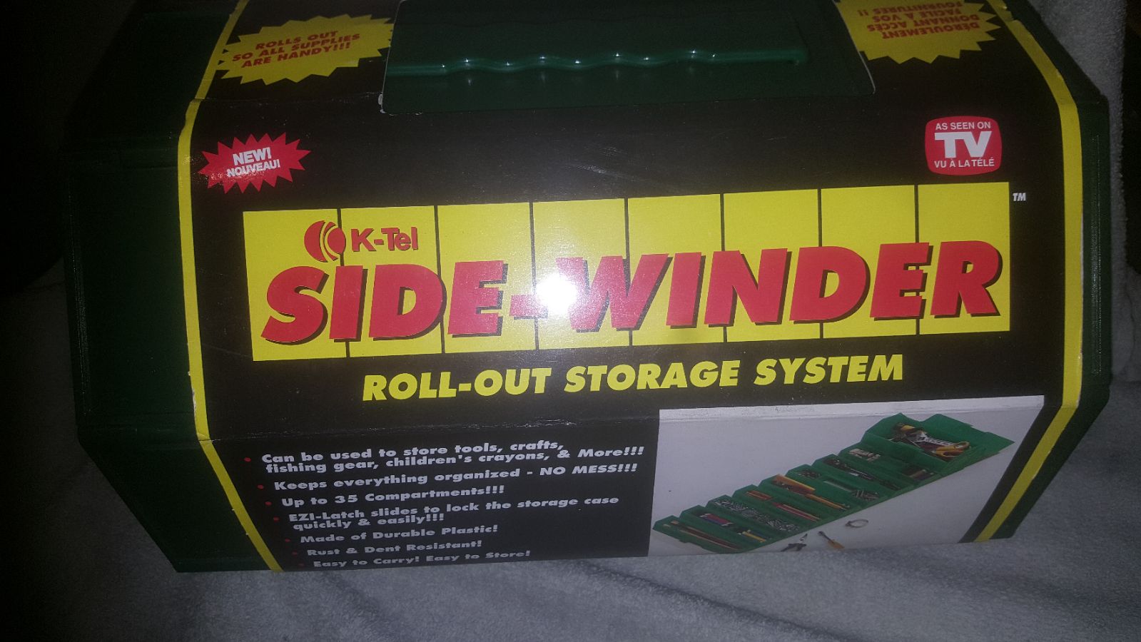 K-tel Sidewinder rollout storage system