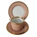 FITZ & FLOYD VERSAILLES DUSTY ROSE 3 Piece Place Setting