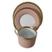 FITZ & FLOYD VERSAILLES DUSTY ROSE 3 Piece Place Setting