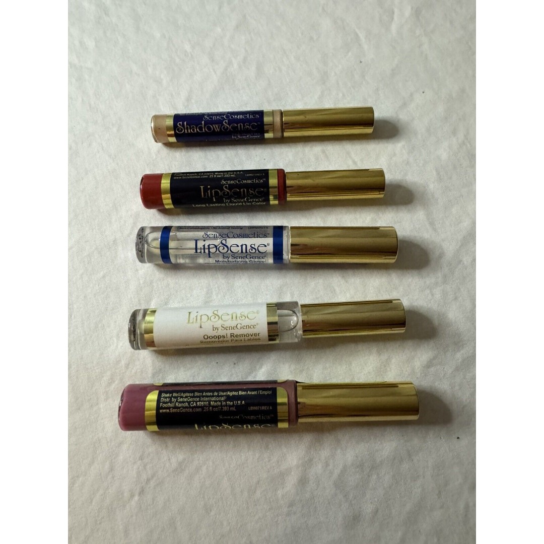 Lot Of 5 LipSense By SeneGence Liquid Lip & Eye Fly Girl Glossy Ooops Pink Pearl