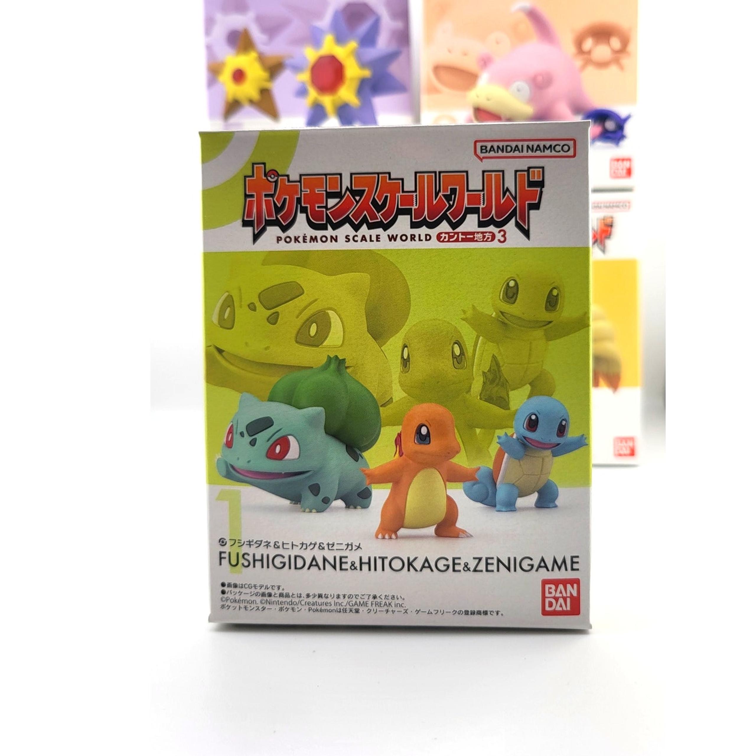 NEW Pokemon 1/20 Scale World Kanto Region Bandai Charmander Bulbasaur Squirtle