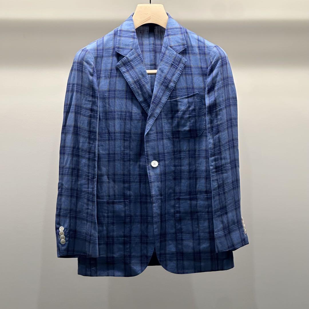 SOVEREIGN Linen Check Jacket