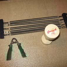 Vintage Seagram's Chest Expander Smirnoff Dumbbell Kool Gripper