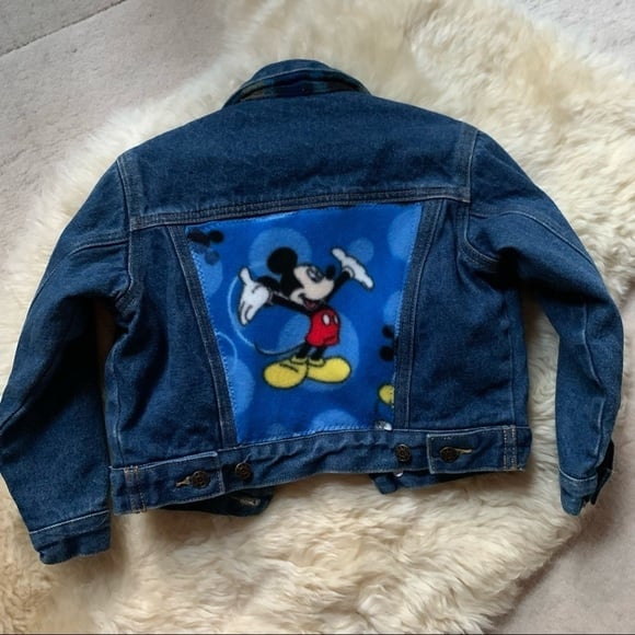 ELY Outerwear Vintage Mickey Mouse Denim Jacket Jean 0-24mo Rare