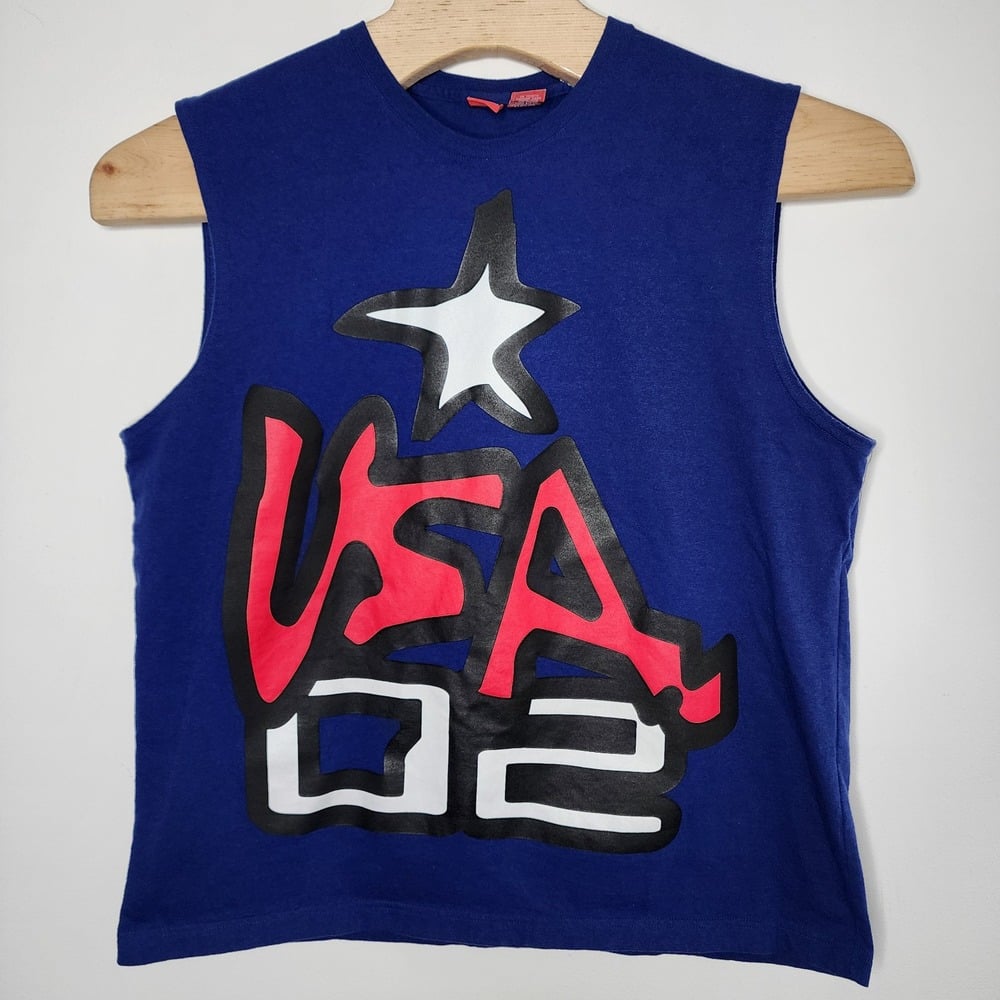 Rare Stephen Sprouse For Target USA Americaland VTG Tank Top Shirt Men Size XL