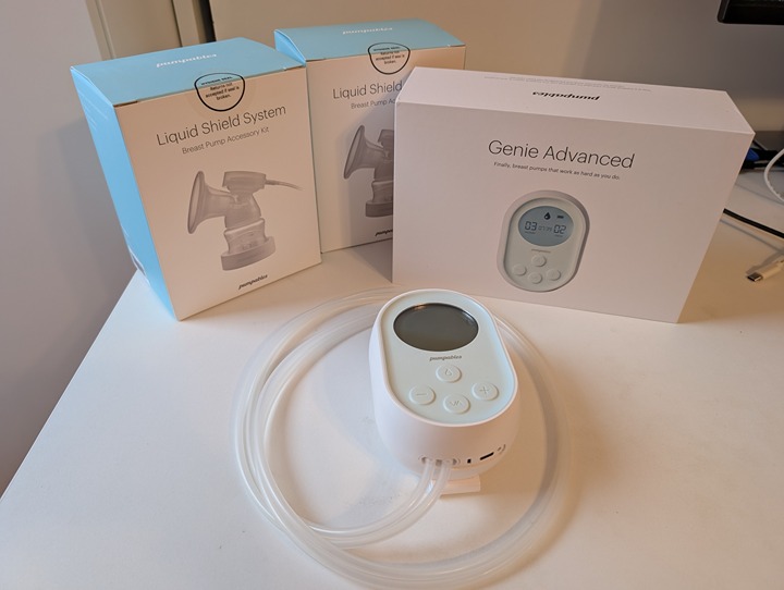 Pumpables Genie Advanced (used pump, NWT liquid shields)