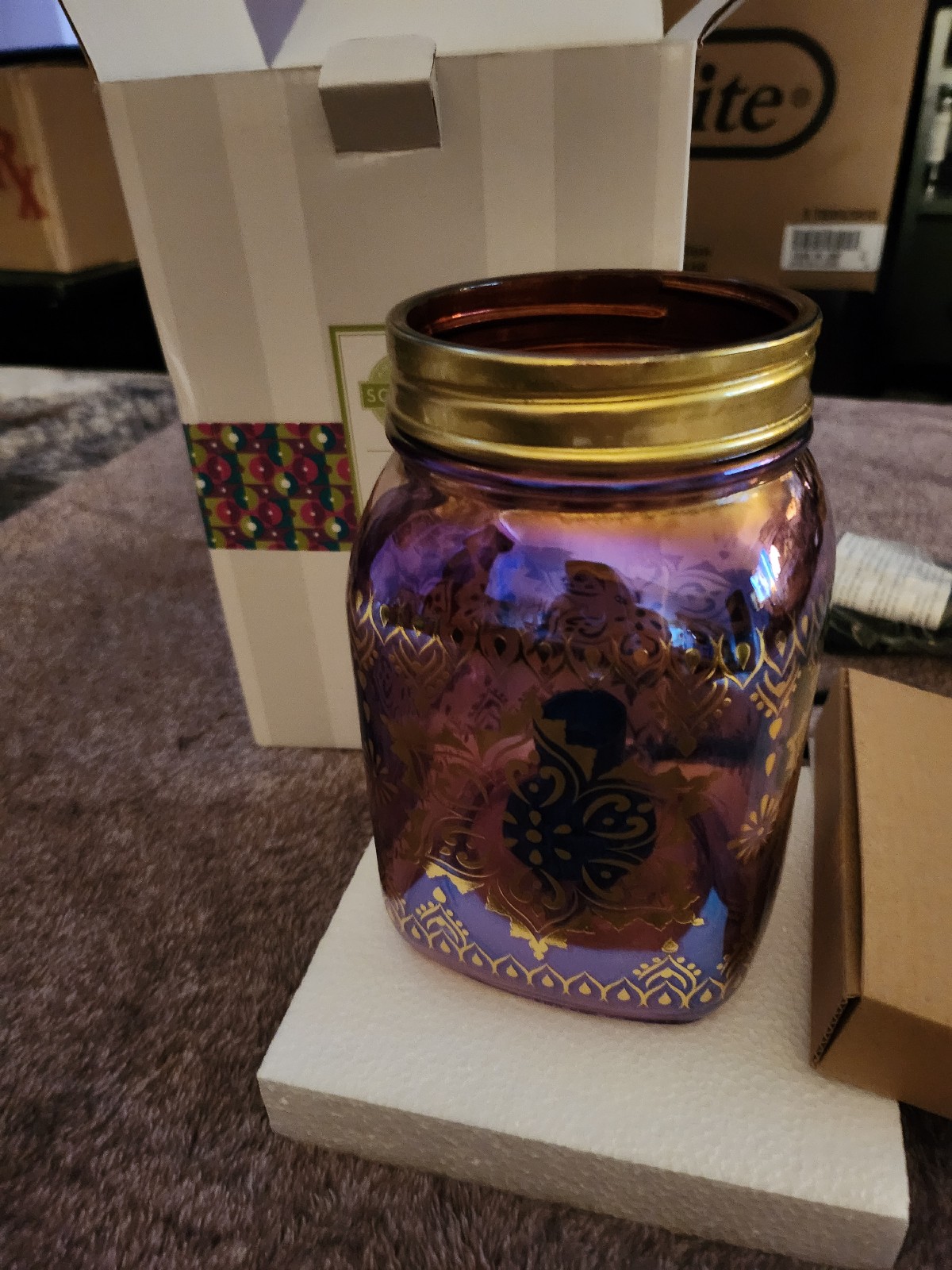 BN Scentsy Mandala Mason jar warmer
