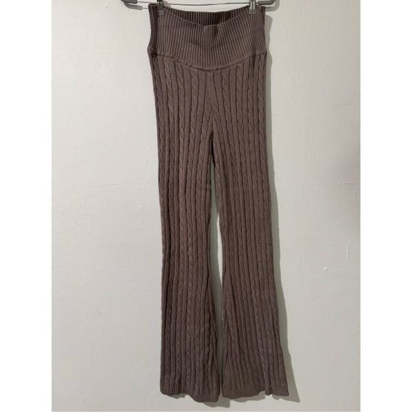 Blink brown knit chunky pants M