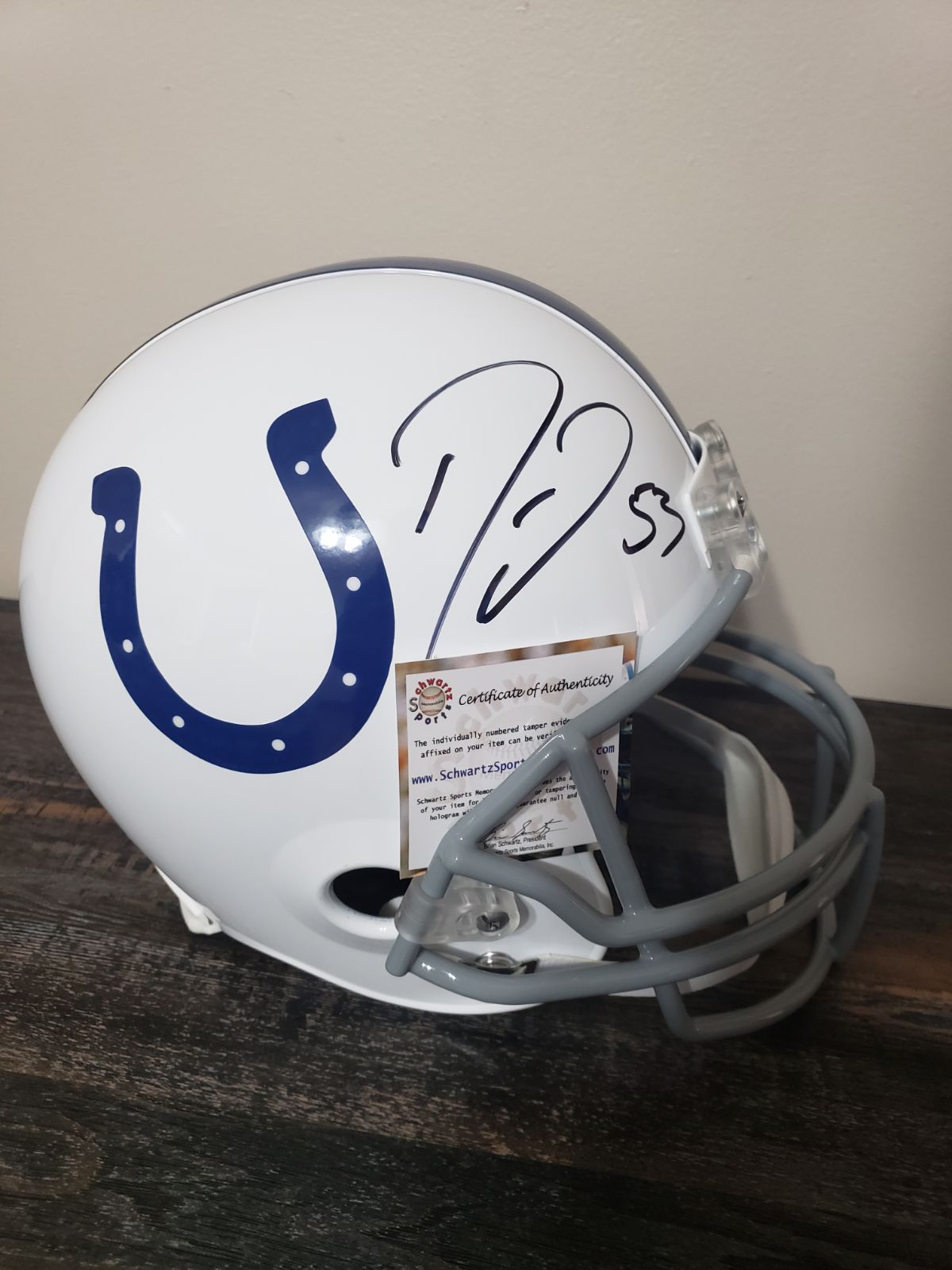 Darius Leonard Signed Colts FS Helmet