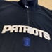 Men’s Reebok Patriots blue fleece quarter zip pullover SZ XL