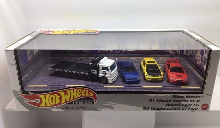 Hot Wheels Premium 90’s JDM Tuner Fleet Street Diorama Collector Set