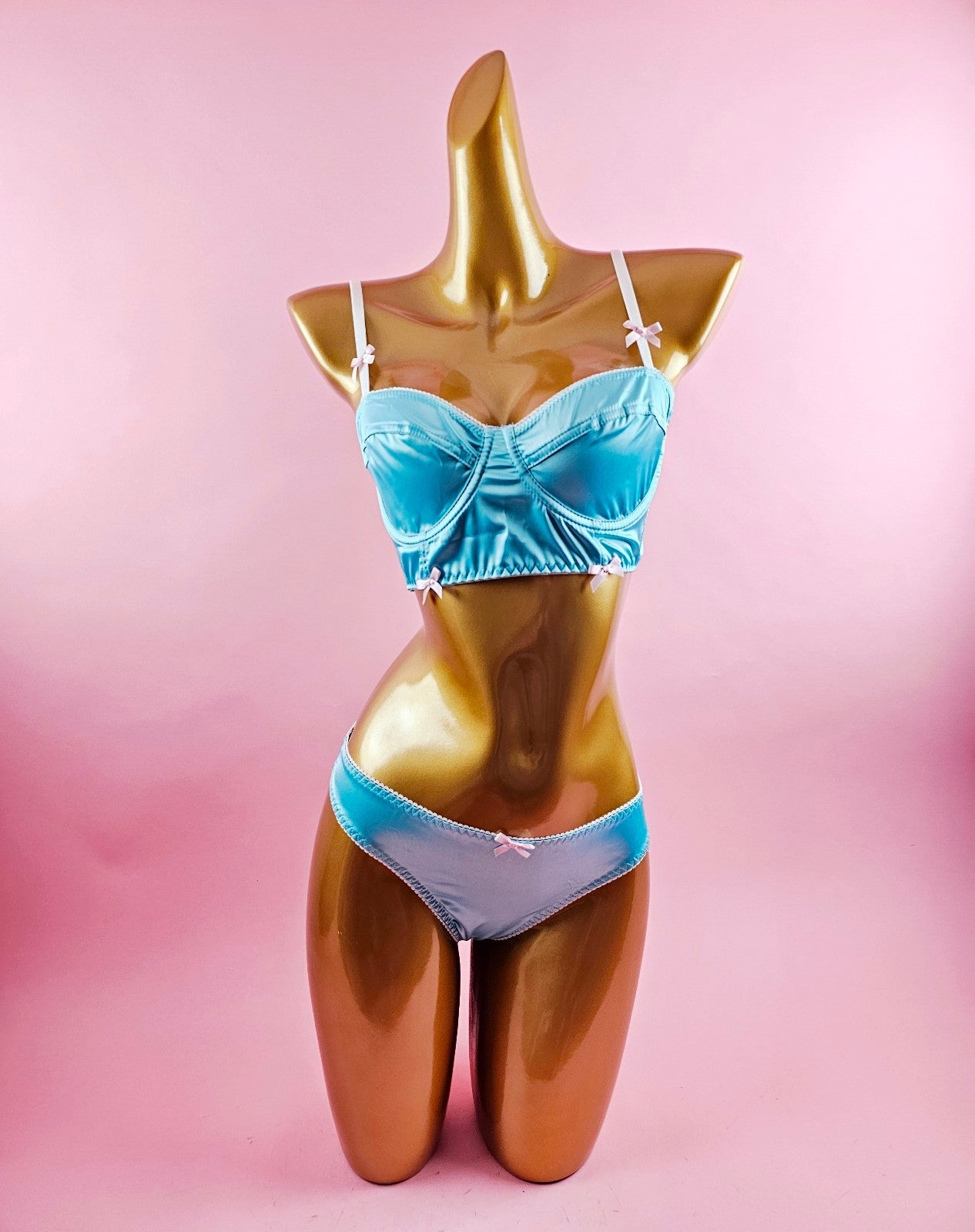 Baby blue lingerie set