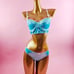 Baby blue lingerie set