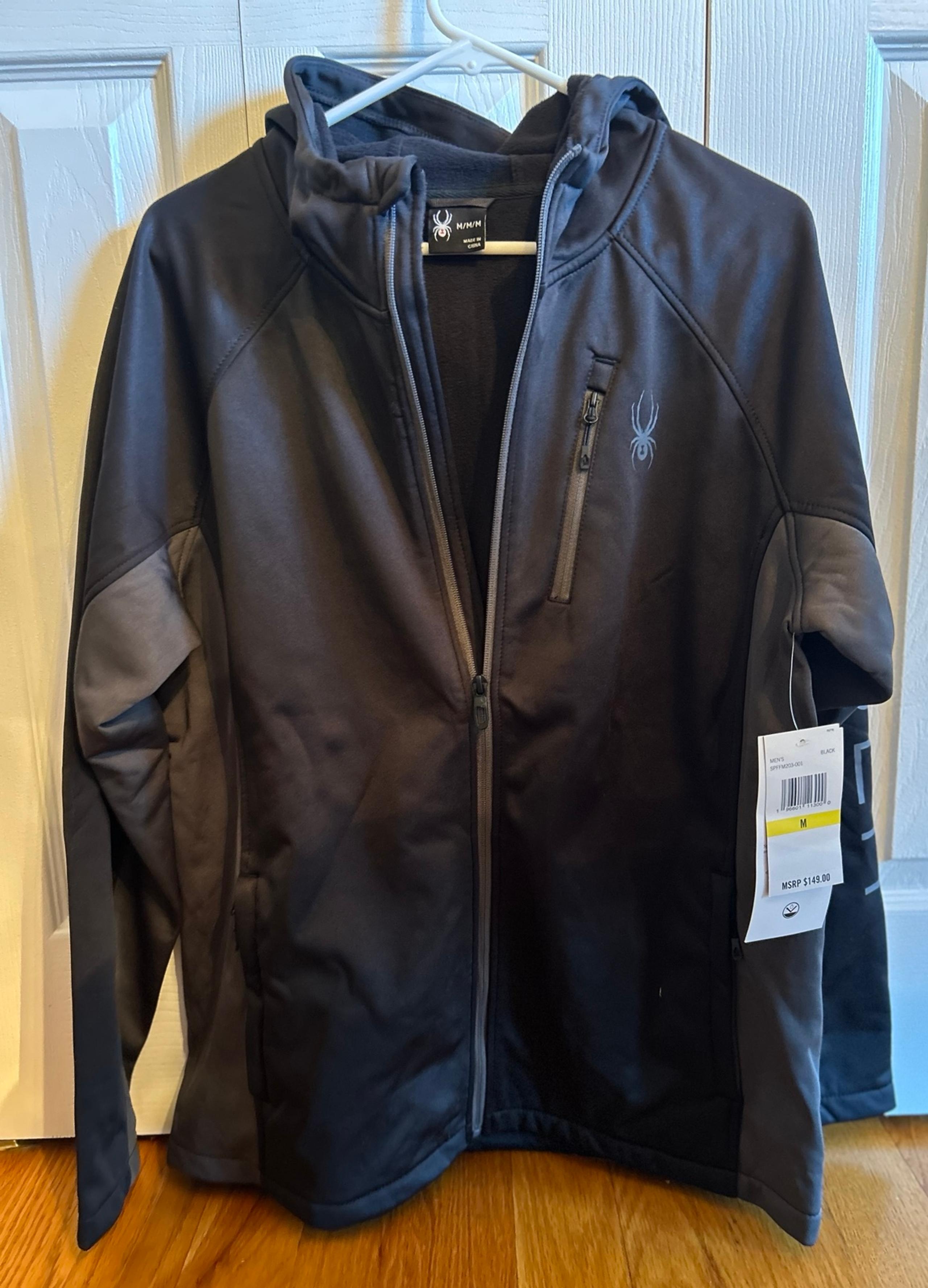 Spyder Men's Tempo Jacket ~ Black ~ M