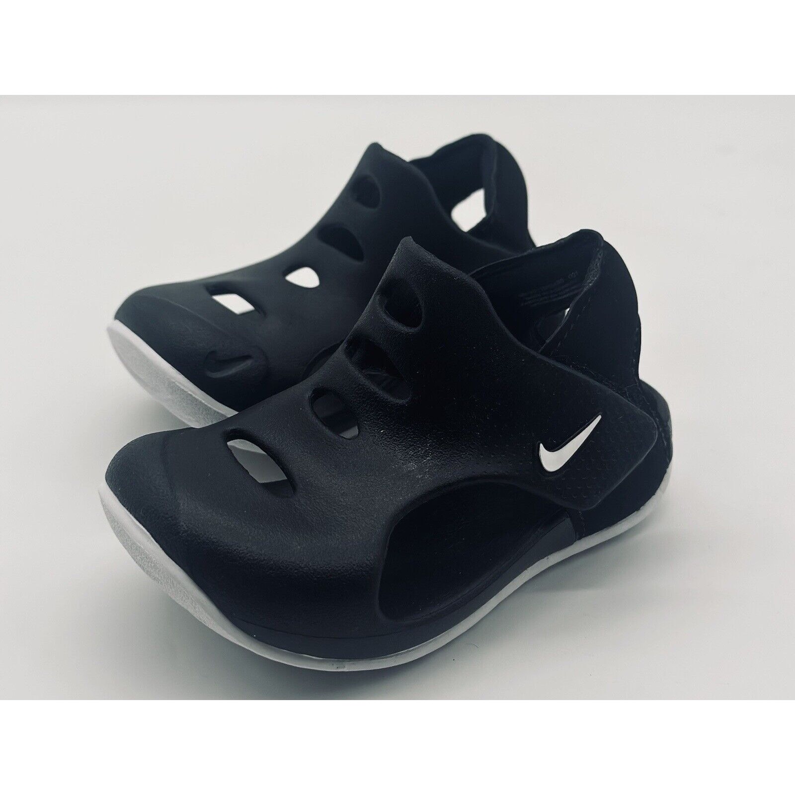 NEW Nike Sunray Protect 3 Black White Sandals DH9465-001 Toddlers Size 5C