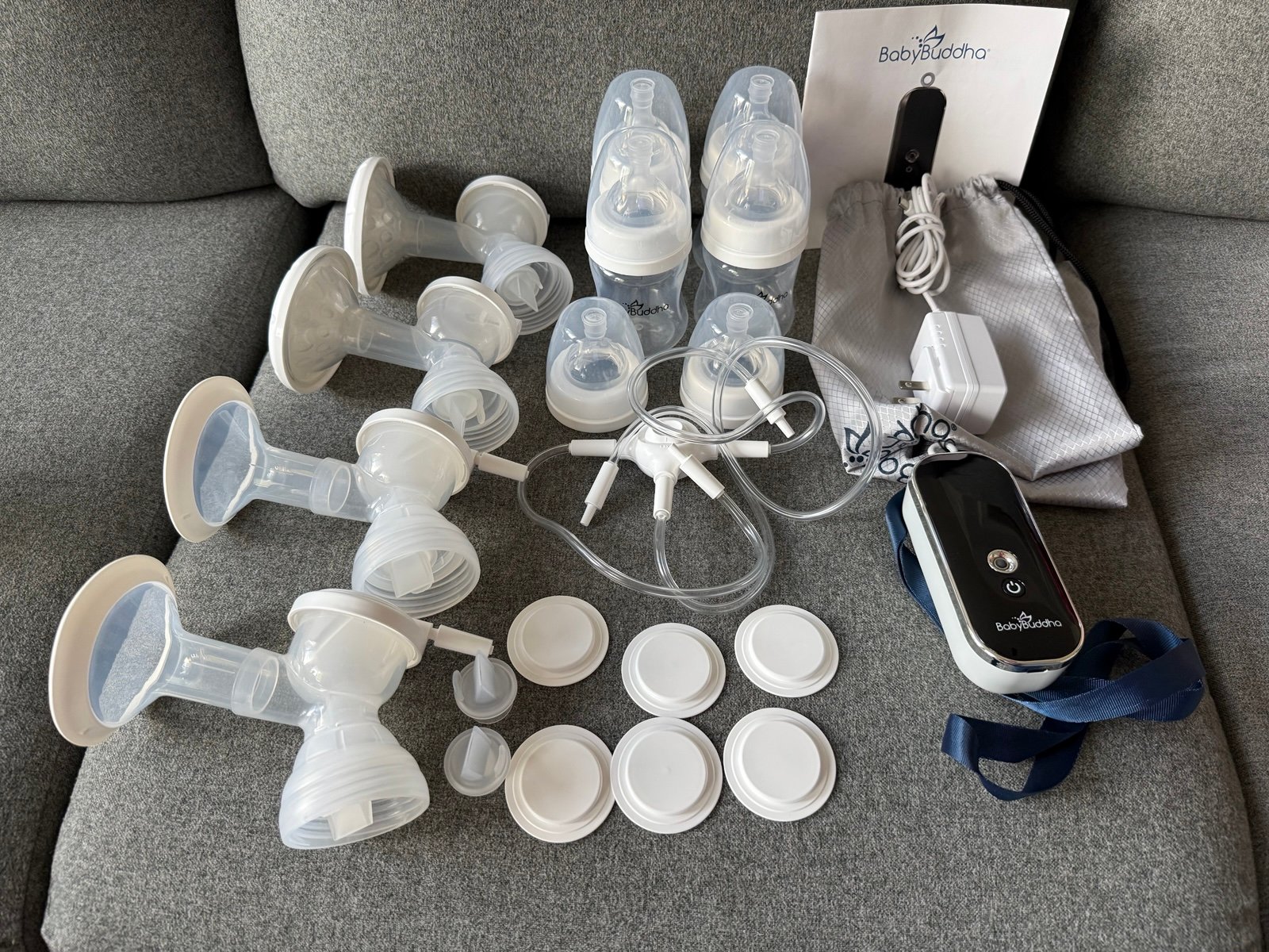 Baby Buddha Breast Pump and accesories